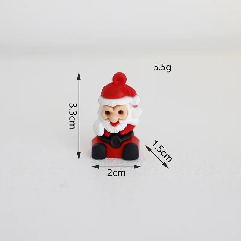 Christmas Series Keychain Pendant Pvc Soft Glue Santa Claus Diy Christmas Tree Modeling To Add Fun Holiday Elements