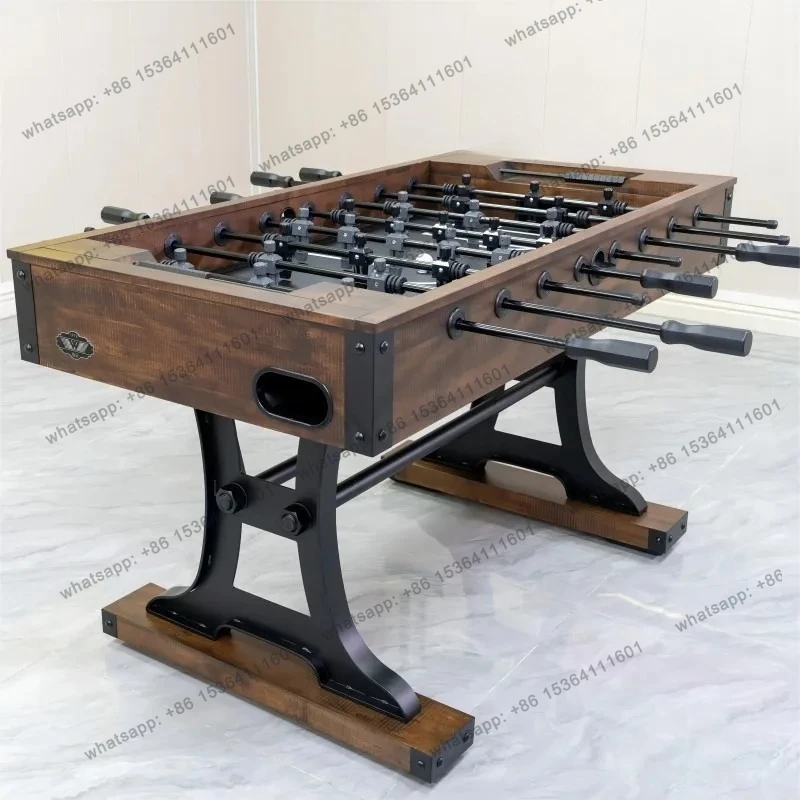 Table Football Table Tabletop Foot Tour 8 Pole Adult Luxury Super Strong Bar Heavy Duty All Solid Wood
