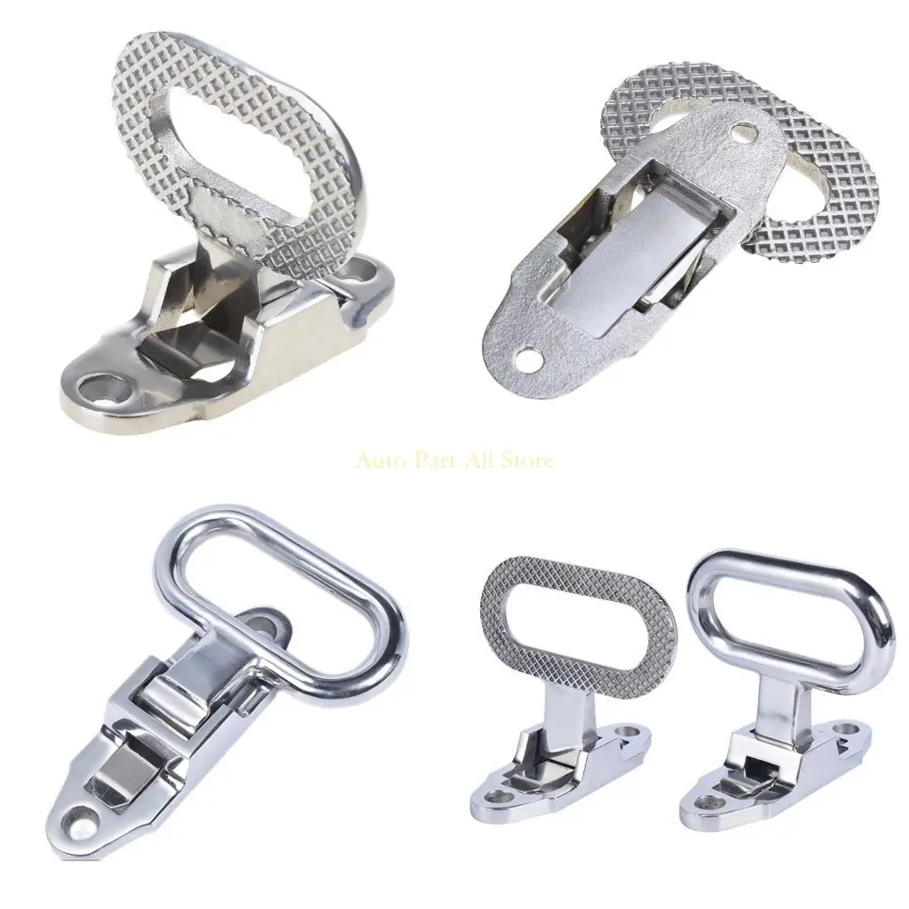 

J0MA Boats Yacht Mast Transom Folding Step Non-slip Pattern Stainless Steel Pedal