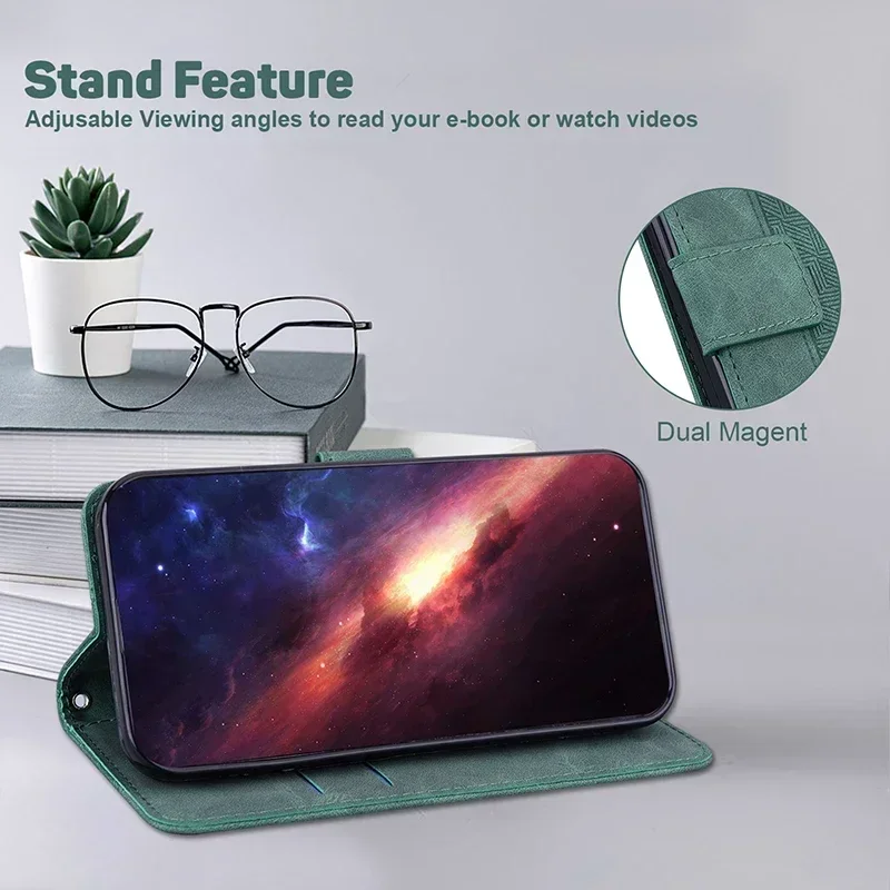 Magnetische Brieftasche Flip-Cover Fall Für Tecno Spark 7 8 9 10 20 30 Pro Plus 4G 5G 30C 20C 10C 8C GO 1 8P 7P 6 Leder Schützen Abdeckung – Detail 32