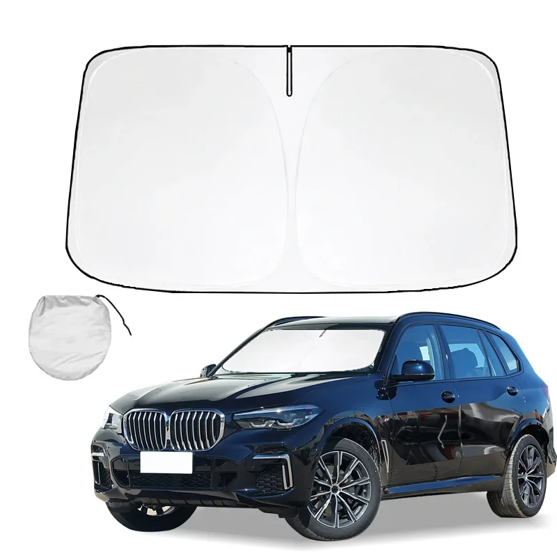 Car Windshield Sun Shade for BMW X5 2019 -2021 2022 2023 2024 Reflector Sunshade Offers Protection for Car Interior Accessories