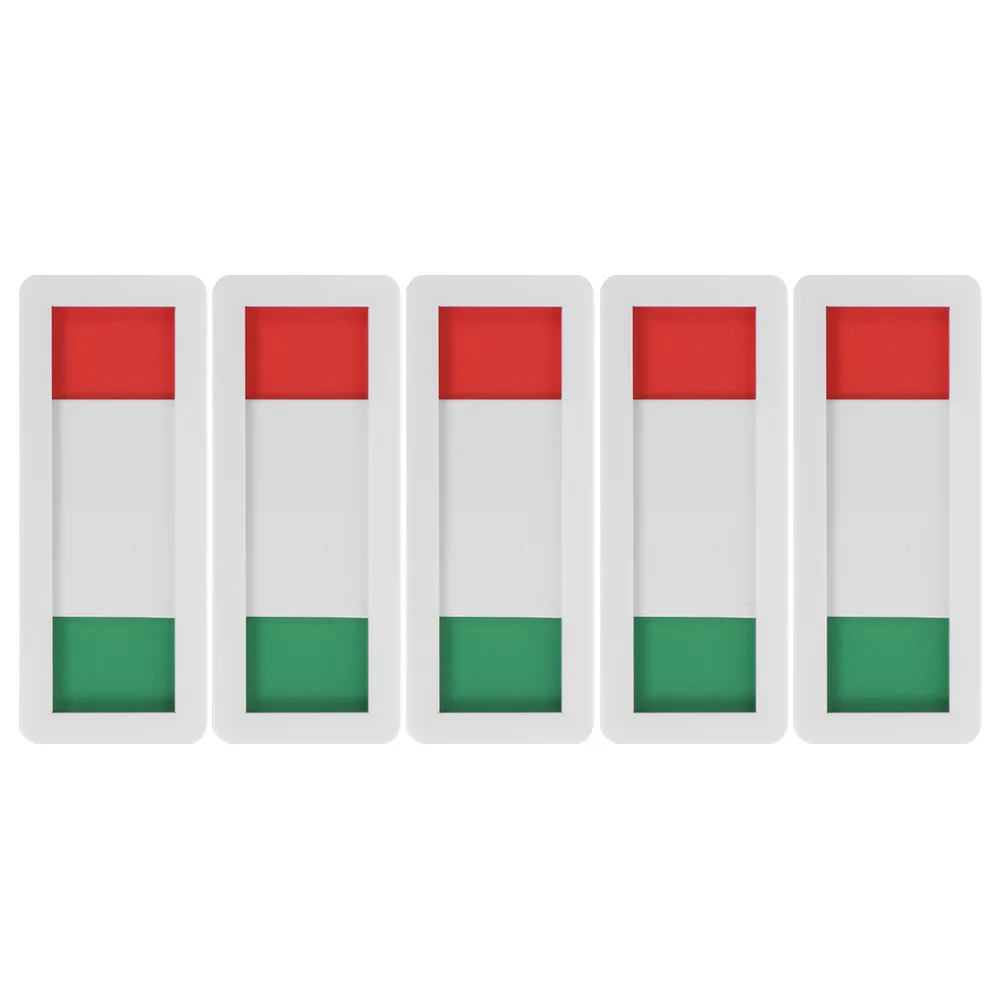 5 قطعة تبديل الحالة فارغة الأحمر الأخضر الاكريليك مؤشر الباب الشريحة لمكتب غرفة الاجتماعات علامة الخصوصية غرفة الاجتماعات لافتة للباب