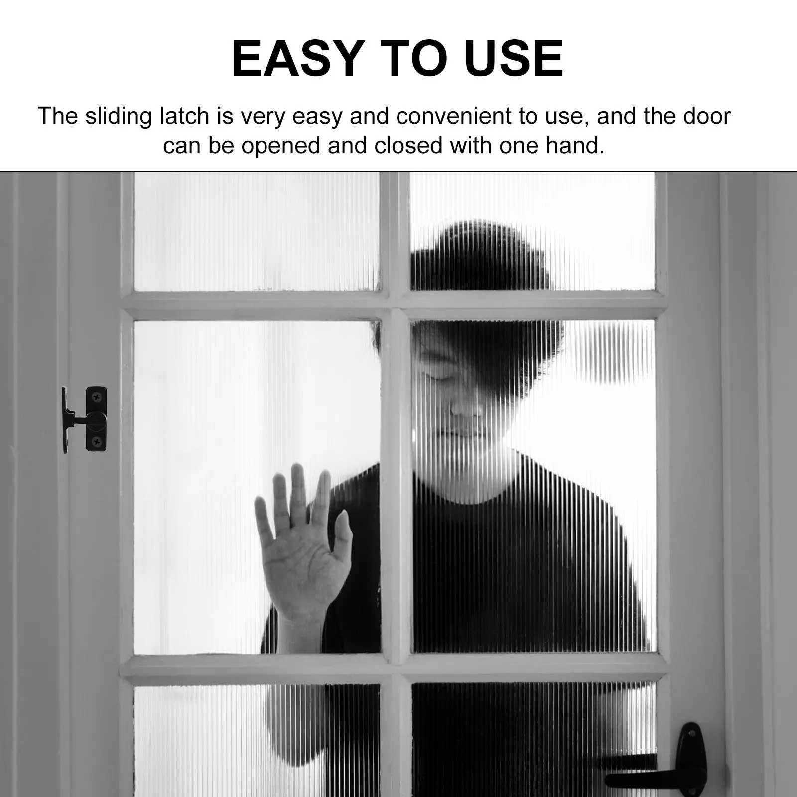 

Самоклеящаяся защитная защелка-замок для дверей и шкафов, сверхпрочный угловой болт, поворотная защелка на 90 градусов для безопасного использования