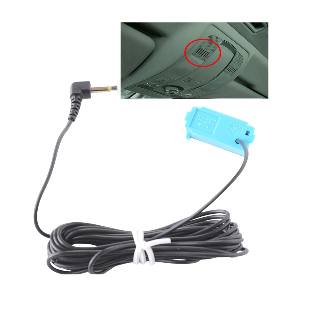 3.5mm Wired External Microphone For Golf For Passat Seat For Skoda Car Roof Panel Reading Light Stereo Audio MIC Adapter 12V