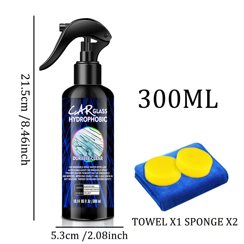 Auto Waterafstotende Spray Anti-regencoating voor auto's Glas Hydrofobe Anti-regenvloeistof Voorruit Spiegelmasker Auto Chemisch Leeftijdsmasker