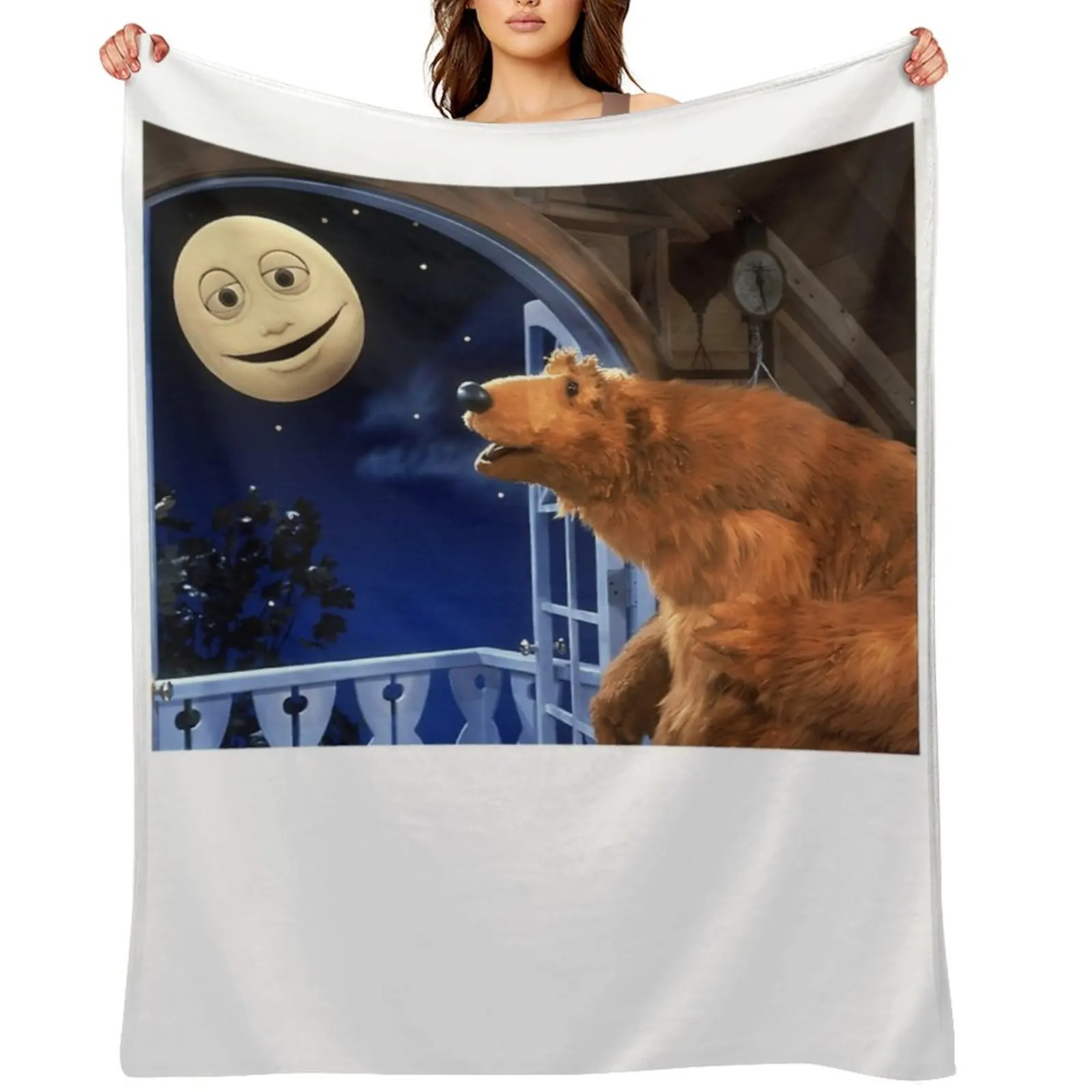 

Bear & Luna Throw Blanket Luxury Designer bed plaid Luxury Thicken Retros Blankets