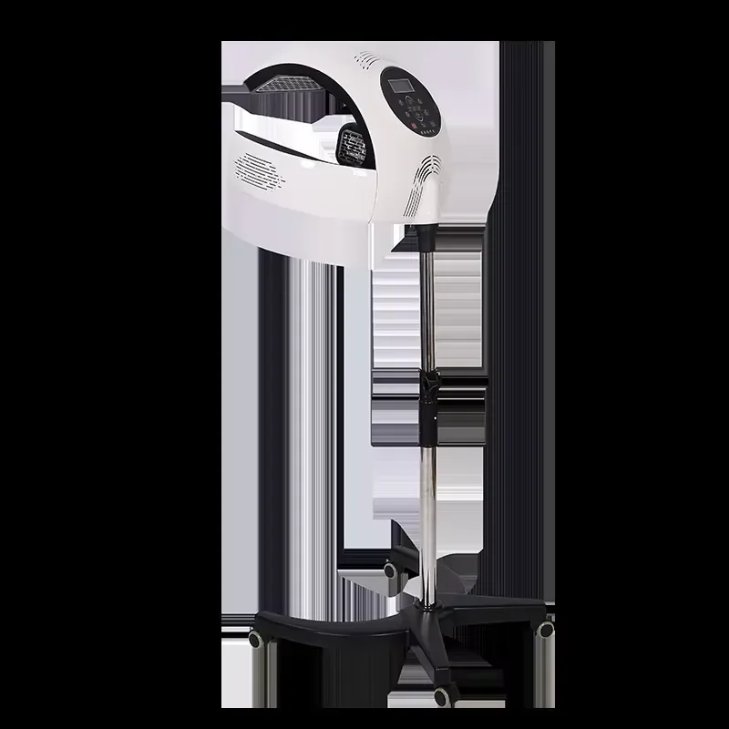 Professional Salon Standing Hair Dryer Hooded Perm Machine for Hairdresser Coloring Oil Treatment Helmet with Adjustable