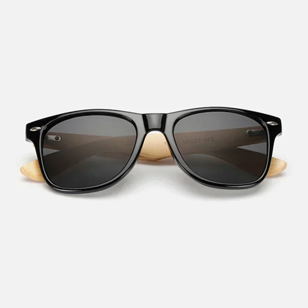 نظارات شمسية خشبية طبيعية للرجال والنساء ، نظارات شمسية عصرية مستقطبة ، إطار خشبي أصلي