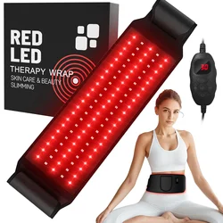 Infrared LED Light Therapy Belt 850nm 660nm Back Burn Fat Wrap Slimming Machine Waist Heat Pad Full Body Relieve Joint Back Pain