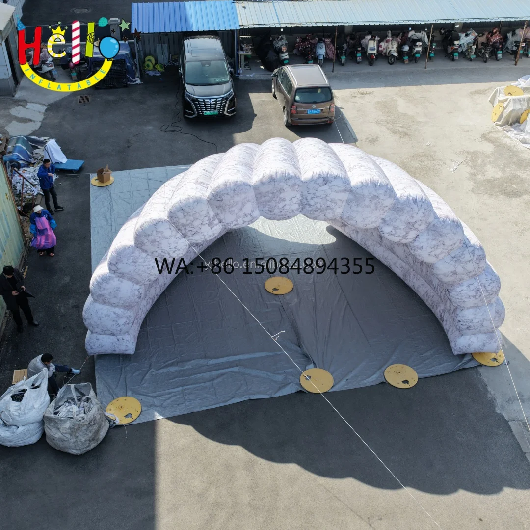 Inflatable Half Round Moon Tent Inflatable Dome Shell Stage Tent Air Tent for Party Decoration