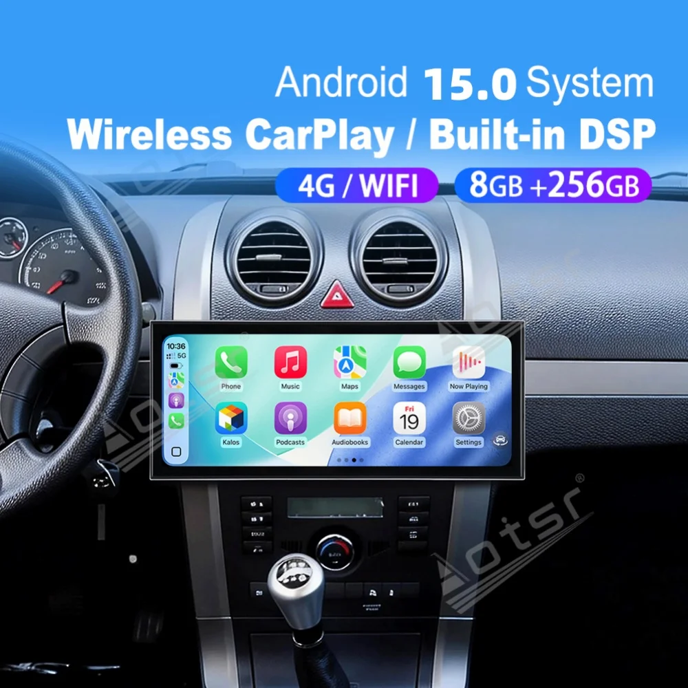 Radio para Auto con Android 15 y Qualcomm Carplay de 15.8” para Great Wall Haval H5 H3 2010~2012, Reproductor Multimedia, GPS, Unidad Principal