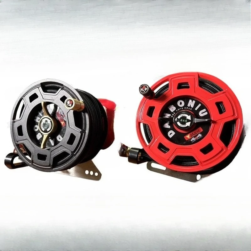 

Air pump reel storage artifact off-road vehicle modified off-road air pump inflation pipe storage reel