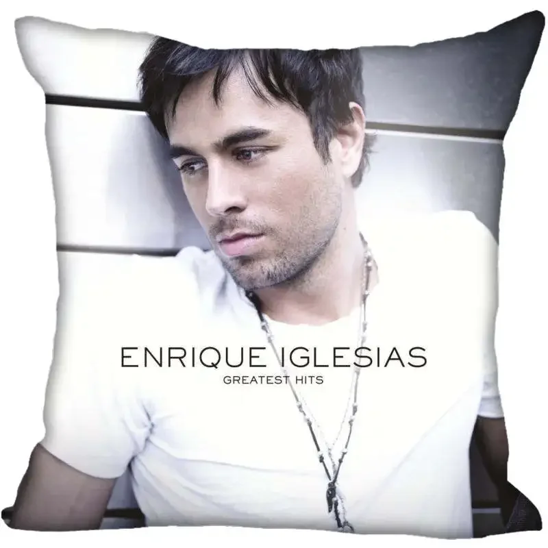 

45X45cm(one sides) Pillow Case Modern Home Decorative Enrique Iglesias Pillowcase For Living Room Pillow Cover