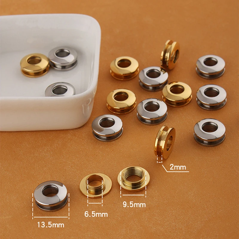 10Pcs Solid Screw Back Eyelets with washer grommets Leather Craft accessory for bag garment shoe clothes jeans decoration