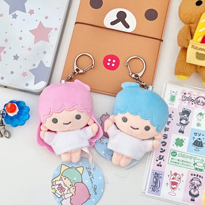 Kawaii Sanrio LittleTwinStars Plüsch Twin Stars Candy Girl Schlüsselanhänger Mädchen Herz Tasche Anhänger Plüsch Puppe Mädchen Geschenk Stofftier