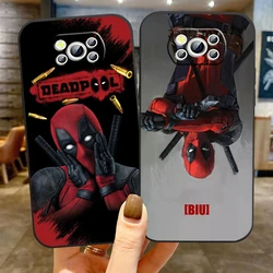 Deadpool Marvel Funny Cool For Xiaomi Mi Poco F5 F4 F3 X6 X5 X4 X3 M6 M5 M5S M4 M3 C65 Pro GT NFC 5G Black Funda Phone Case