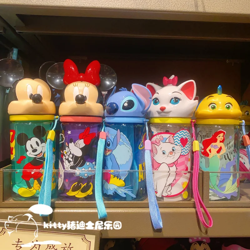 

Summer New Cartoon Mickey Minnie Mary Cat Cartoon Children'S Straw Cup Cute Large Capacity 360ml Convenient Kettle.