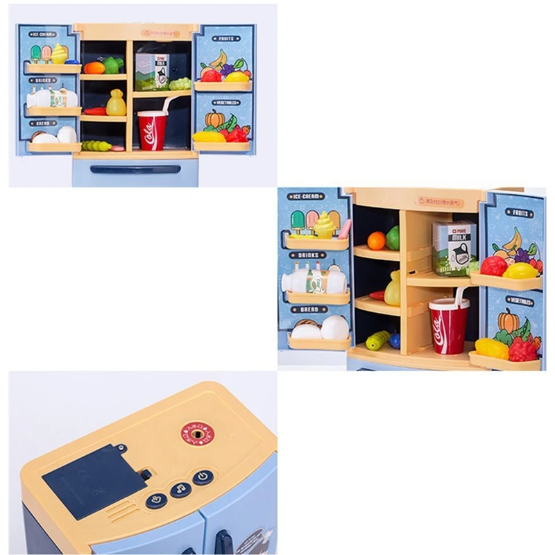 Spray Refrigerator Toy Pretend Play Appliance For Kids Play Kitchen Set With Kitchen Playset Unique Toy