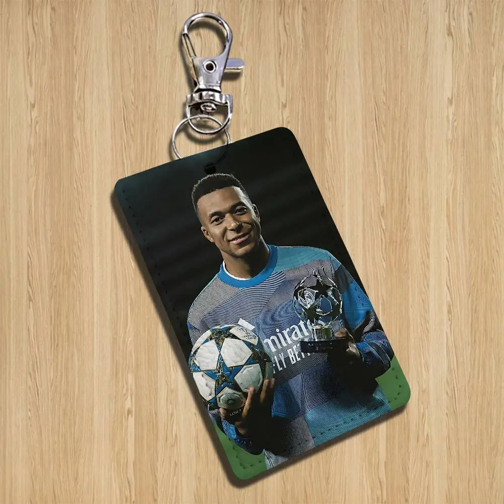 Fight again Kylian Mbappe Card Holder With Keychain Executive Protection For Bank Credit Subway Bus Case image 4
