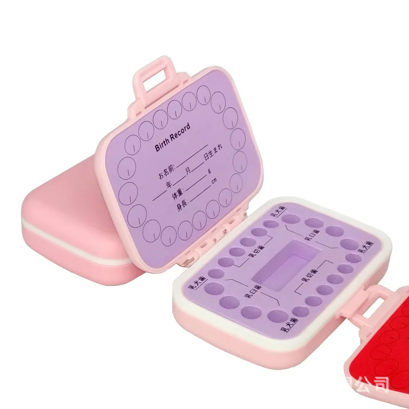 

Baby Tooth Box Pink Box Tooth Fairy Box Birthday Girl Present Baby Souvenir Gifts Teeth Box Tooth Keepsake Box M