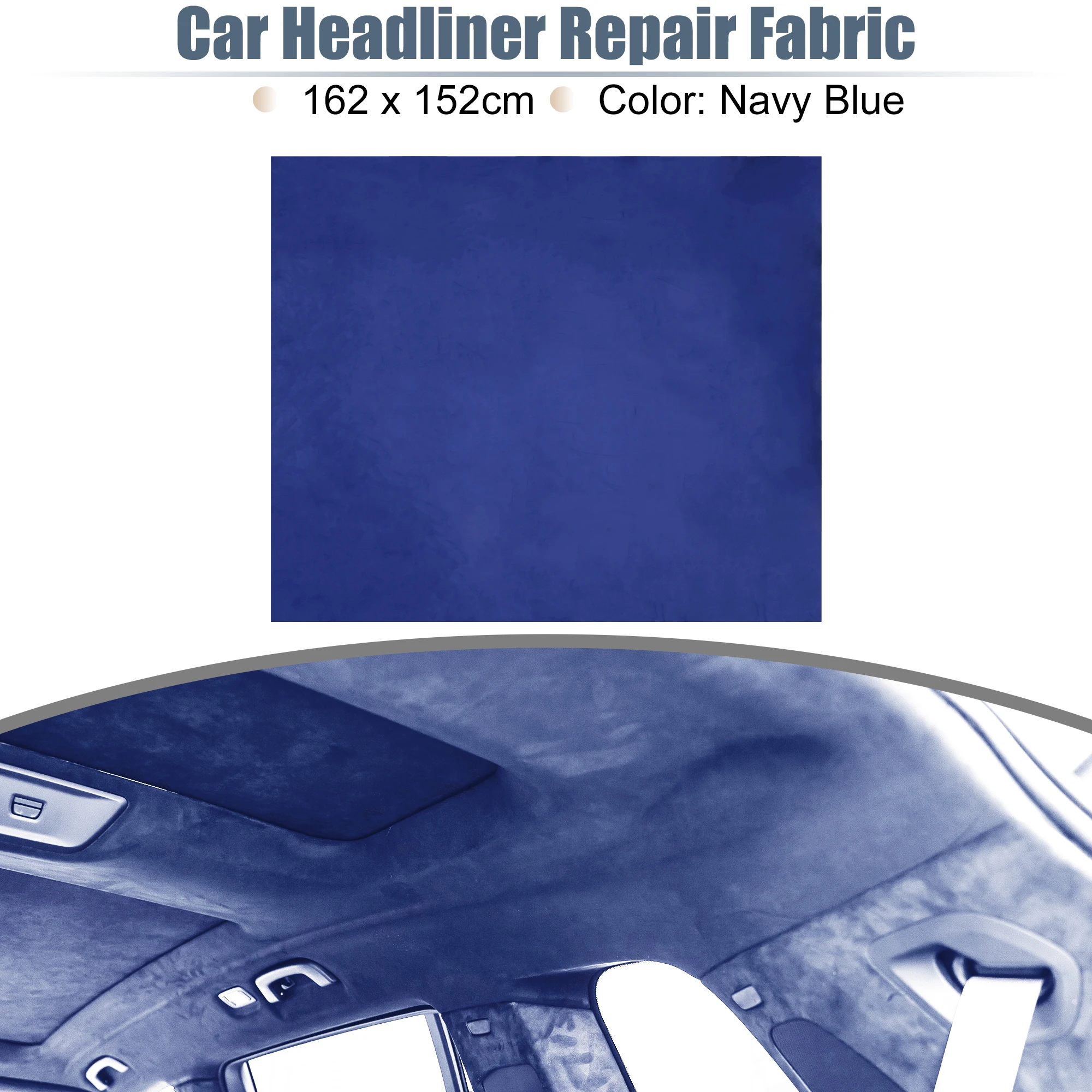 UXCELL Suède Headliner Stof Schuimsteun voor Auto Vrachtwagen Interieurbekleding Beschermen Veroudering Gebroken Vervaagd DIY Vervanging 200x152cm - afbeelding 1
