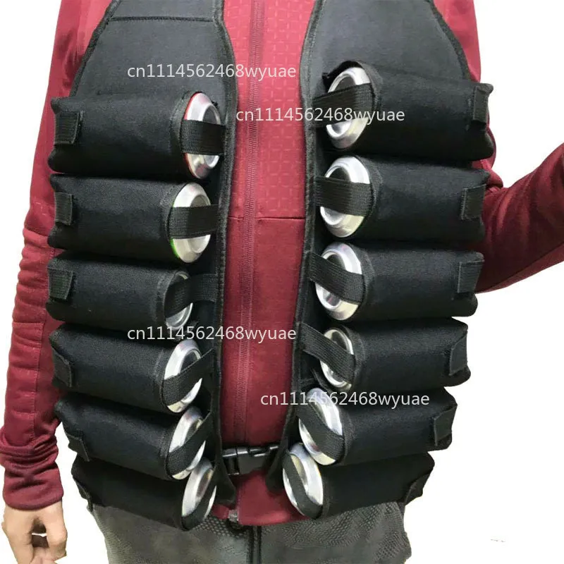 12-Can Beer Hydration Pack Multi-Functional Drink Carrier Belt Outdoor Camping Water Bottle Sling Hydration System