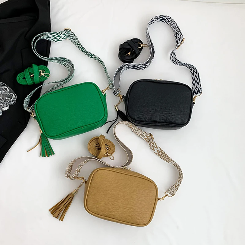 New Minimalist Shoulder Bag, Fashionable Large Capacity Broadband Underarm Crossbody Small Square Bag, Solid Color Casual Popula