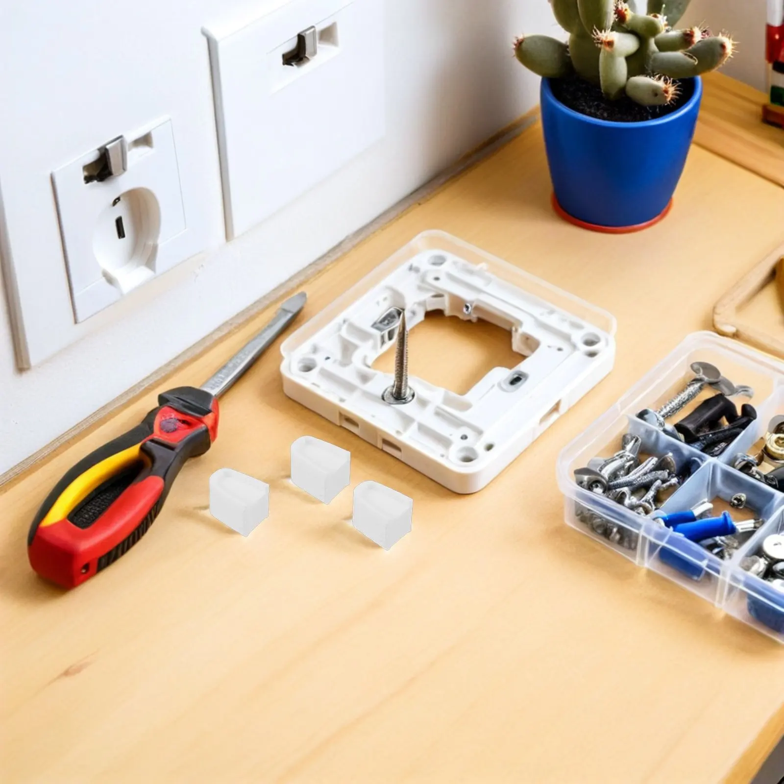 

2 шт. белых современных настенных диммерных ручек для светильников, гладкое и точное регулирование яркости для ремонта дома