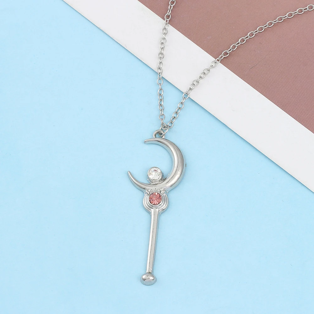 Anime Cosplay Girl Ideas - Anime Cartoon Moon Stick Necklace Creative