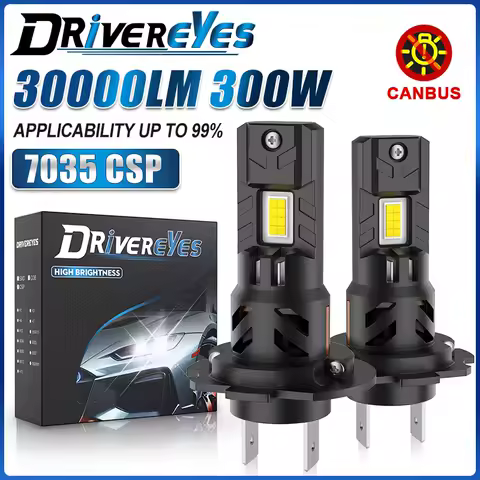 300W H4 High Power H7 LED Canbus Headlight Bulbs H1 H3 H8 H9 H11 9005 9006 9012 HB3 HB4 HIR2 LDE 12V Turbo Auto Fog Lights 6500K