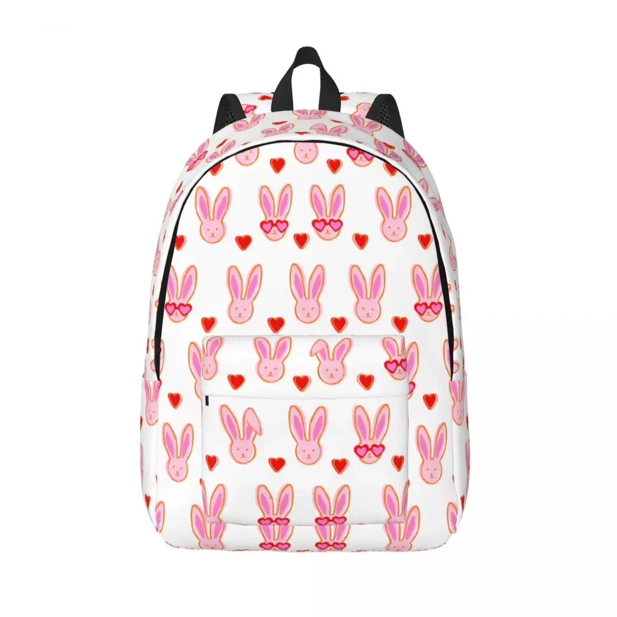 

Pink Roller Rabbit Teenage Backpack Lightweight Student Business Cute Animal Daypack for Men Women Laptop Computer Canvas Bags