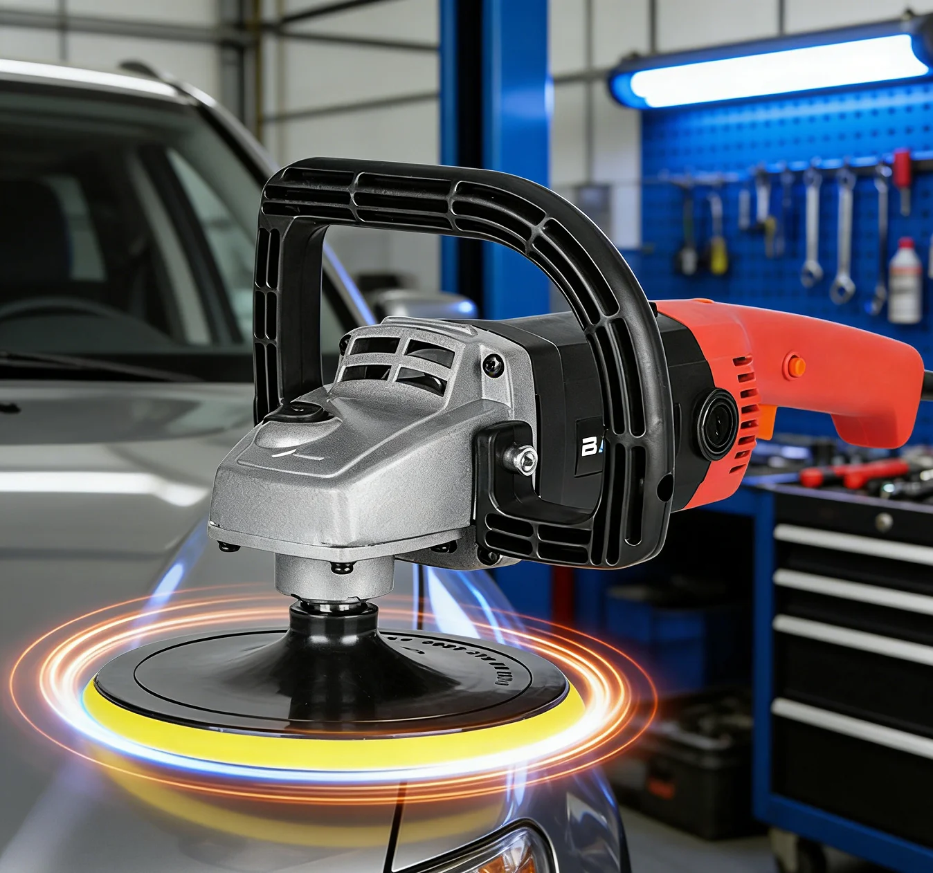 

Electric Angle Grinder 220V High-Power 180mm Grinding Cutting Polishing Machine with Accessories Kit for Metal Wood Stone