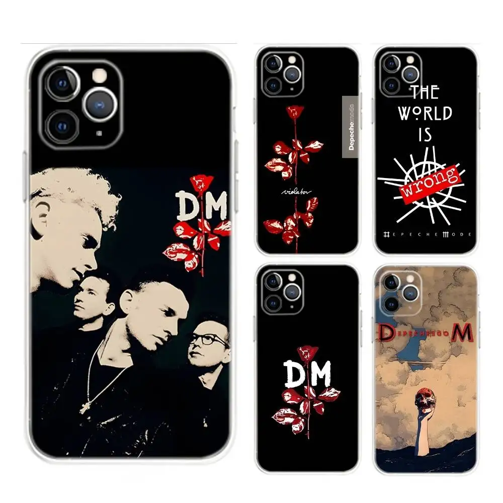 

Band D-Depeches M-Modes Phone Case For iPhone 17,16,15,14,13,12,Mini,11,Pro,Max,Plus,Air,X,XR,XS,8,SE,2020, Transparent Cover