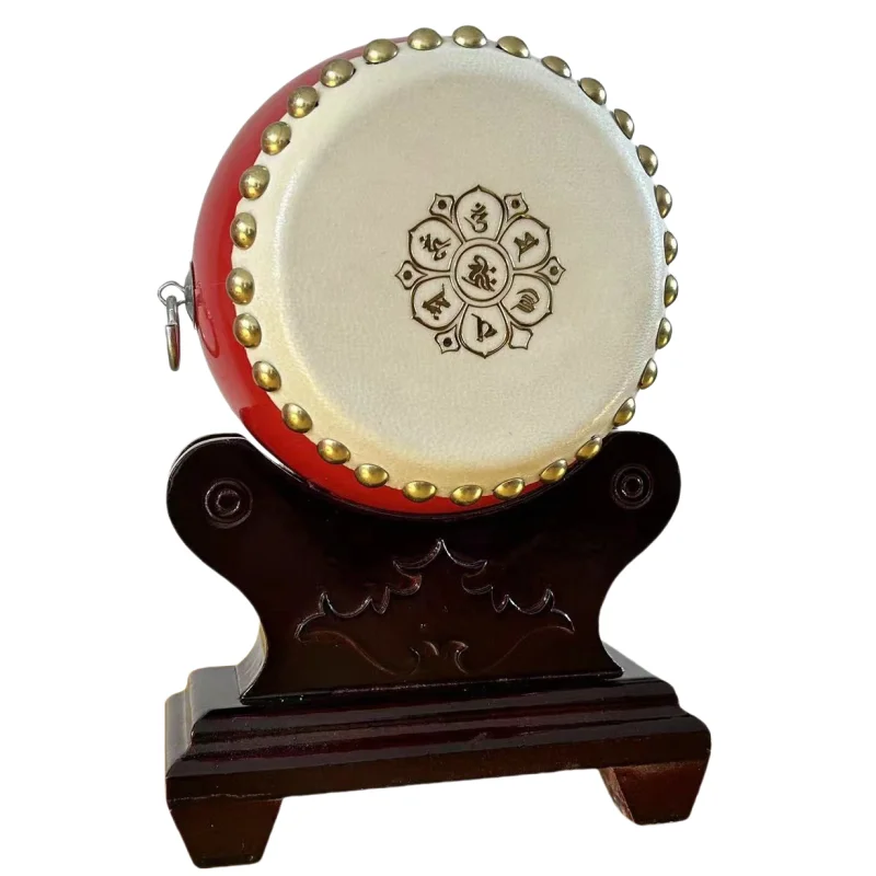 

Chinese Classical Drum Decorative Ornament, Auspicious Home and Living Room Desktop Decor, Traditional Feng Shui Lucky Ornament