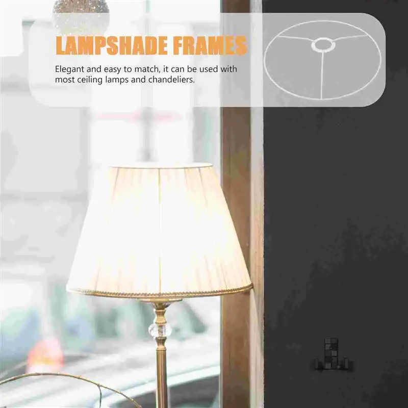 1pc Usable Floor Lamp Shade Holder Lampshade Small Table Kit For Bottle 40 Cm Diameter Lampshades Support Structure Frame Round