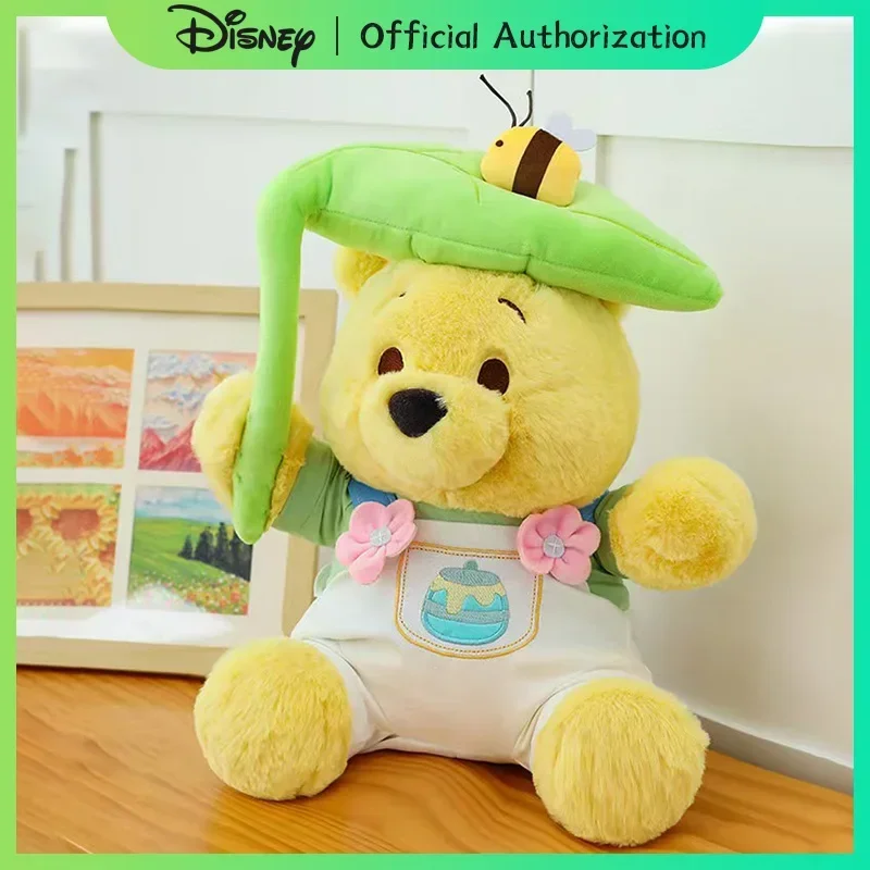 40CM-70CM Winnie The Pooh Plush Toy Cute Disney Summer Limited Cartoon Bear Stuffed Doll Anime Souvenir Kawaii Birthday Gift