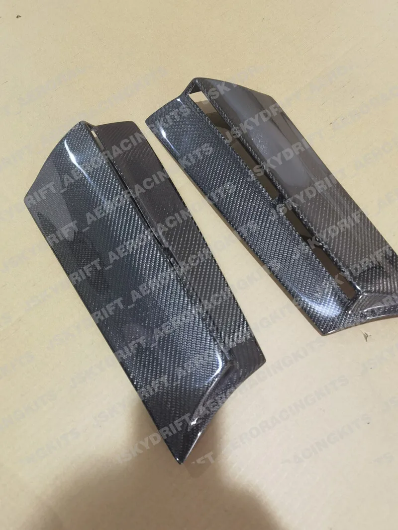 For Mini Cooper S R56 Carbon fiber C-Pillar Extension Addon Stick Cover 2pcs