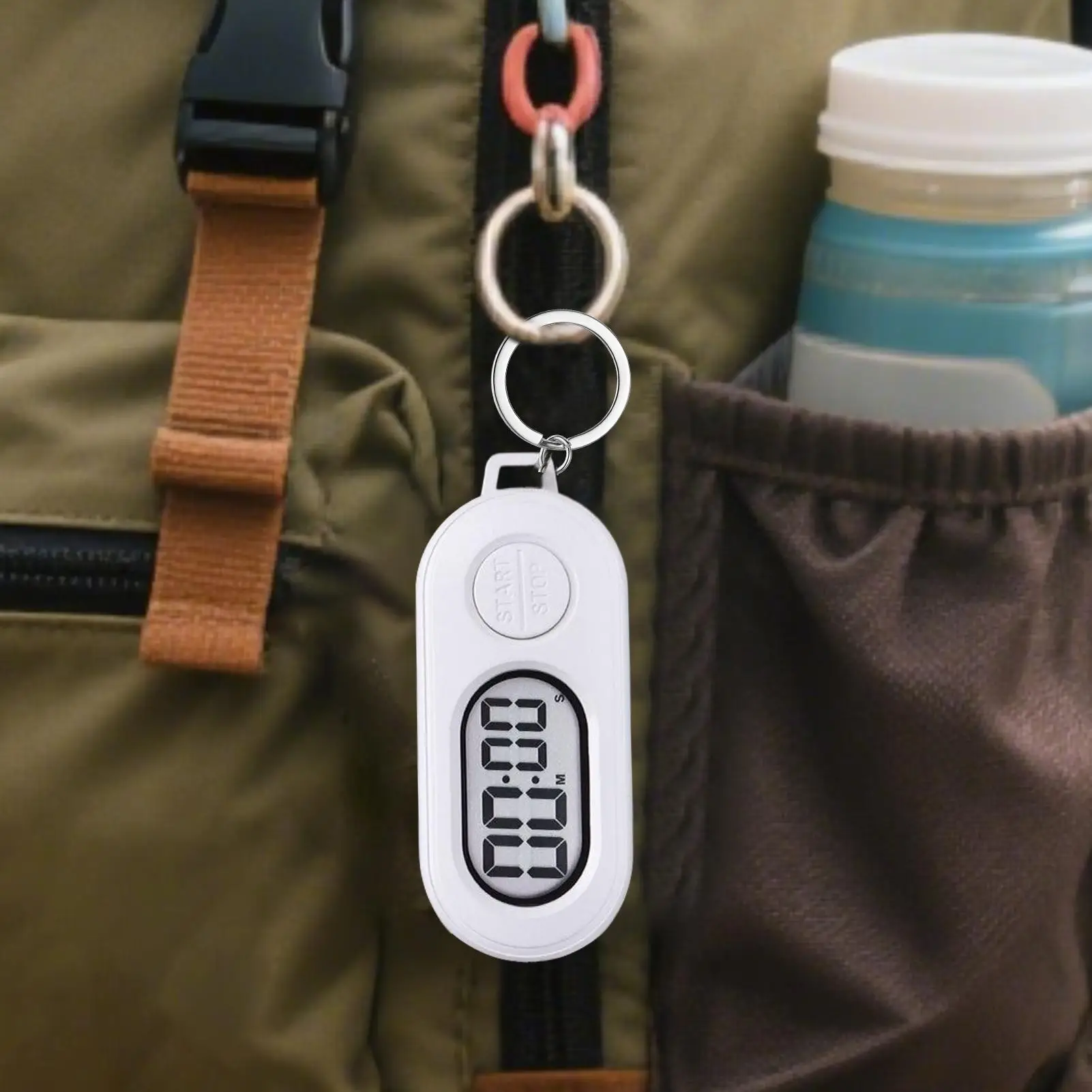 توقف ساعة الموقت الرياضة الوقت عداد ساعة شاشة LCD تصميم متعدد الوظائف ساعة العد التنازلي المفاتيح ساعة توقيت مؤقت تنازلي