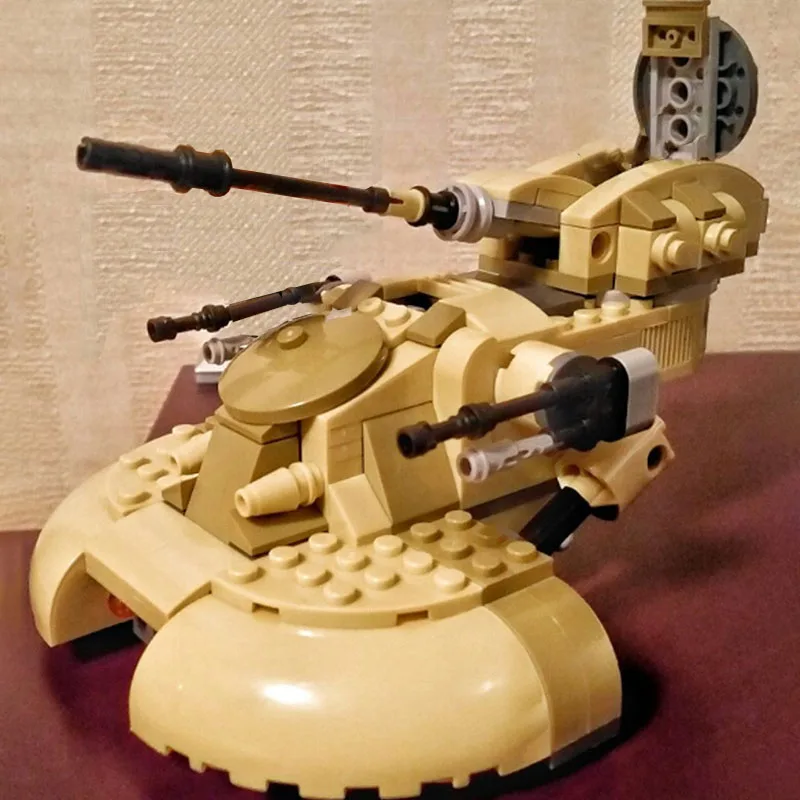 

MOC - Armored Assault Tank - AAT Model with Jar Jar Binks Battle Droideka Weapons Building Blocks Model Bricks DIY Children Toys