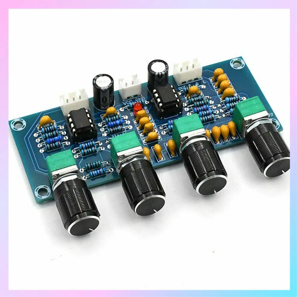 AB25-XH-A901 NE5532 لوحة النغمة Preamp Pre-Amp مع لوحة مكبر الصوت المسبق ذات الجهير الثلاثي