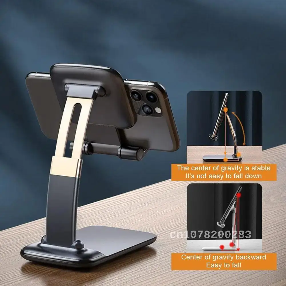 

Portable Desktop Folding Lifting Bracket Mobile Phone Mount Desk Holder For Phone Table Tablet Desktop Stand Portable R3D9