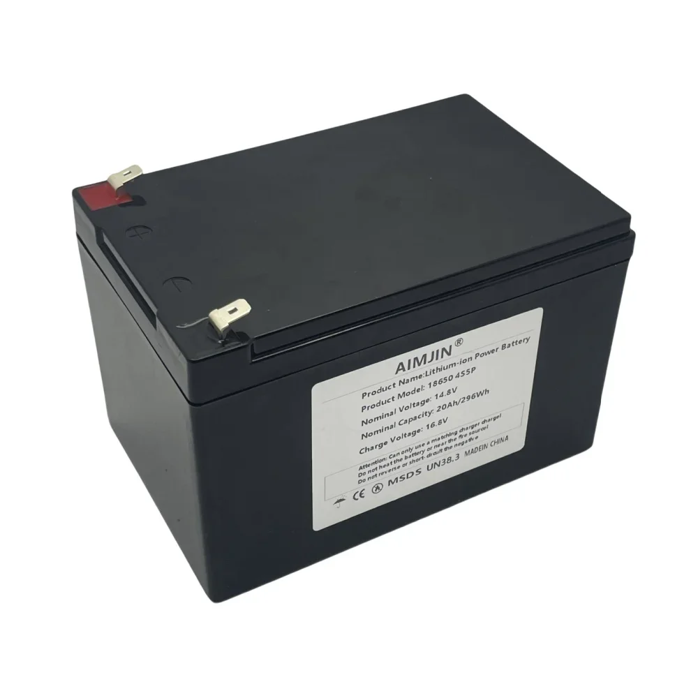 Bateria de Íon de Lítio 14.8V 20000mAh 4S5P 20Ah de Alta Potência para Inversor, Adequada para Equipamentos de 16.8V, Carro de Turismo e Célula Solar
