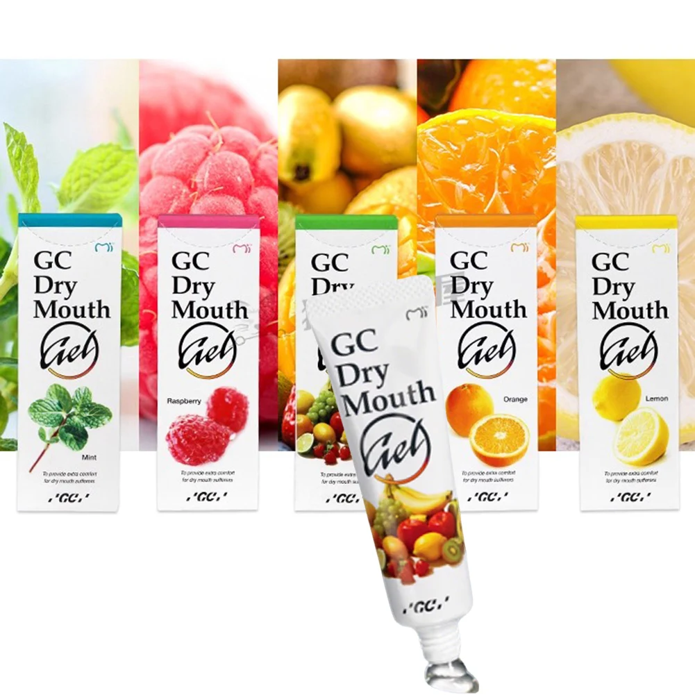 

Fuji GC Dry Mouth Relief Gel 40g Oral Care Moisturizing Cream Dental Artificial Saliva Relieve Dry Mouth Paste Lemon Mint Flavor
