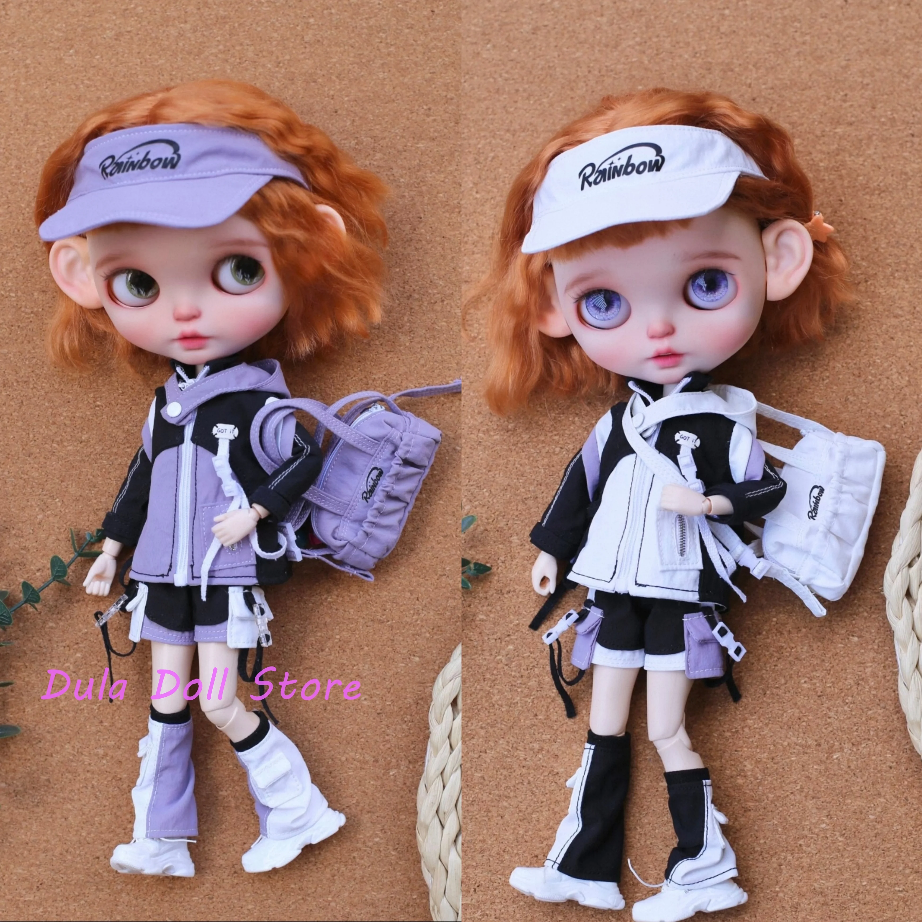

Dula Doll Clothes Handmade Windbreaker jacket baseball jersey for Blythe Landoudou Landazz ob24ob22 Azone Doll