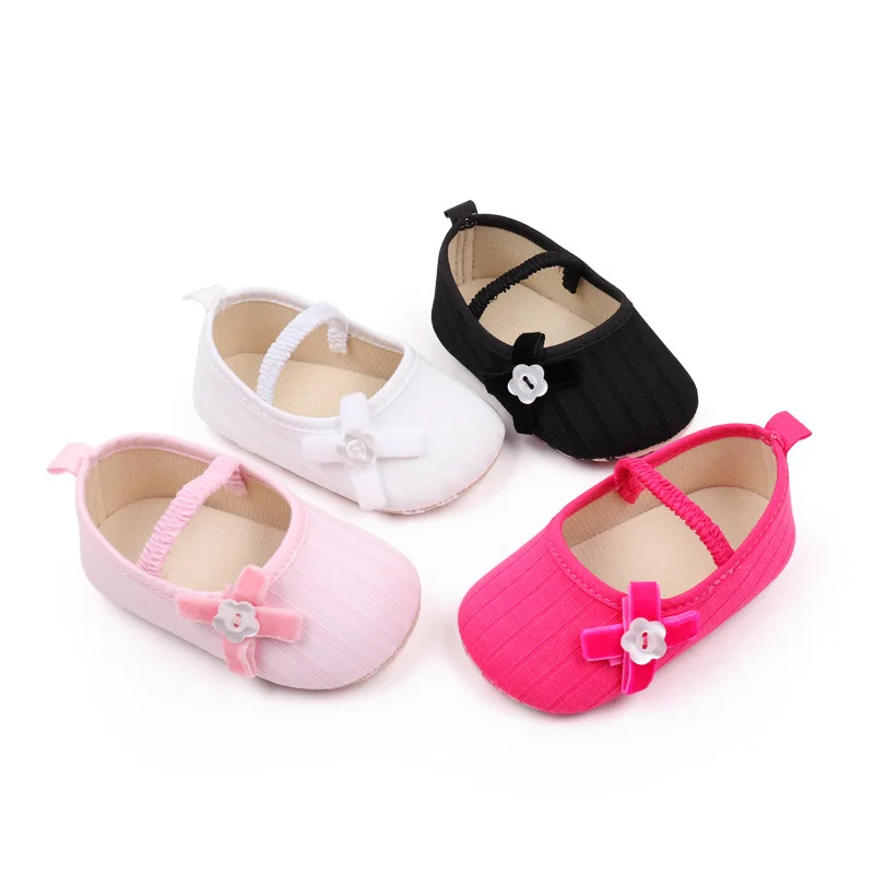 Spring flower single toddler shoes cotton princess shoes baby toddler shoes directly from the manufacturer BYQ3153