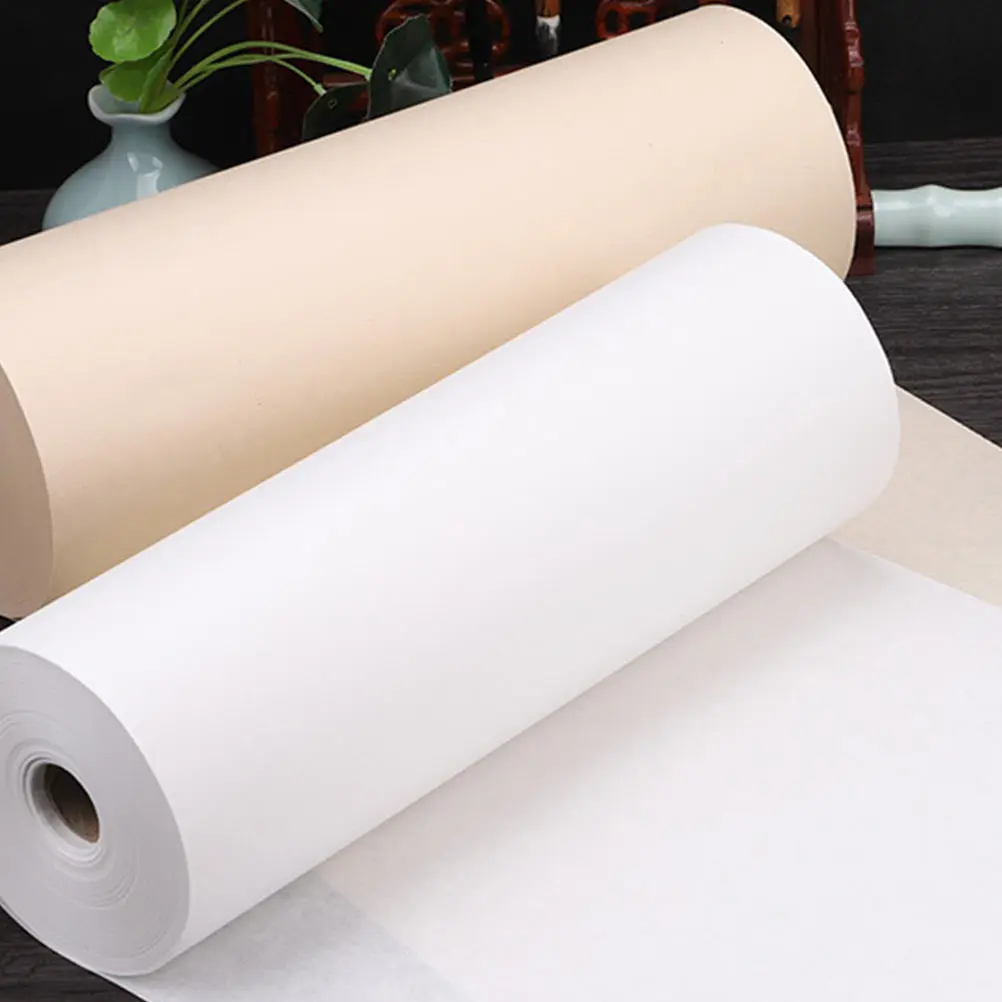 

1 Roll Traditional Xuan Paper for Chinese Calligraphy Painting Writing Practice High Quality Rice Paper Suitable for Watercolor