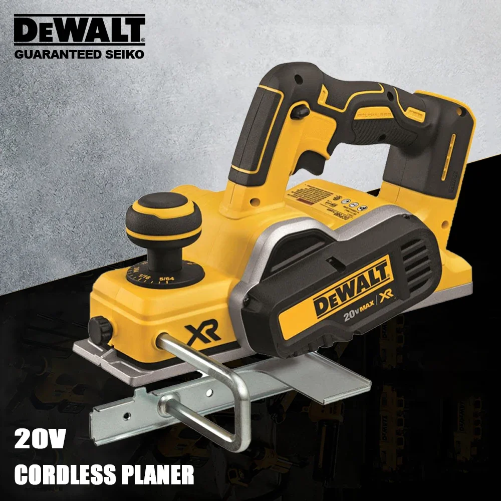 DeWALT Cordless Electric Planer Rechargeable DCP580 20v 15000pm Cut Width 82mm Depth 2mm SipeDepth 9mm Universal 18v Battery