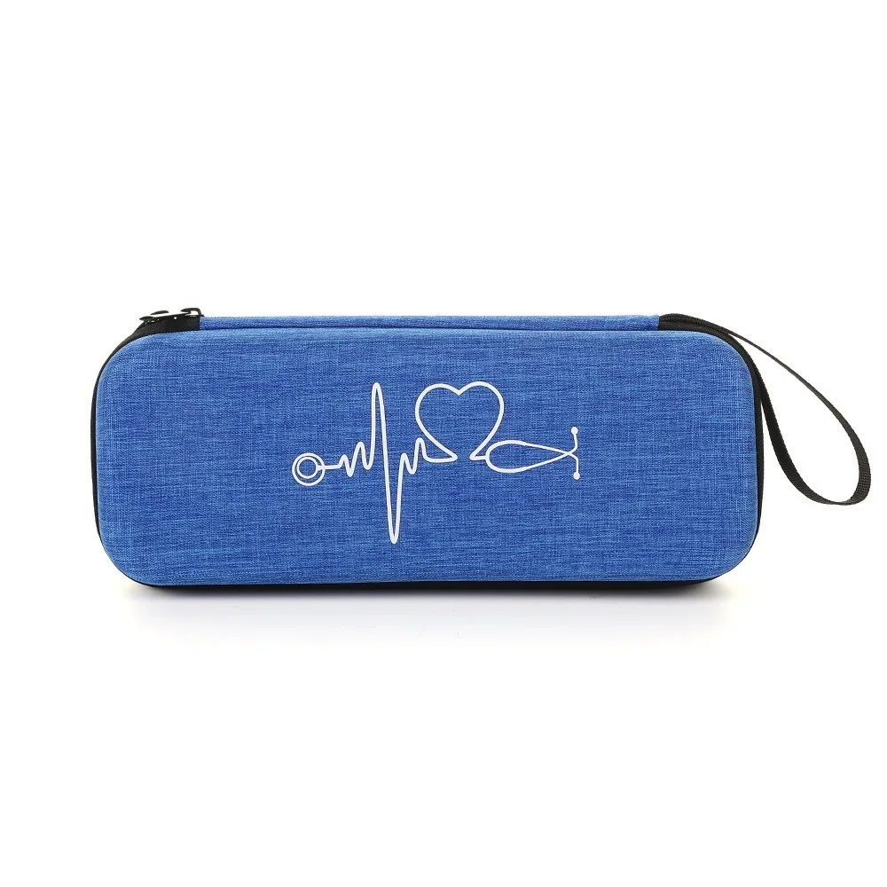 

Portable EVA Stethoscope Storage Bag Shockproof Empty Stethoscope Carrying Case Zipper Mesh Pockets Nurse Case For Home