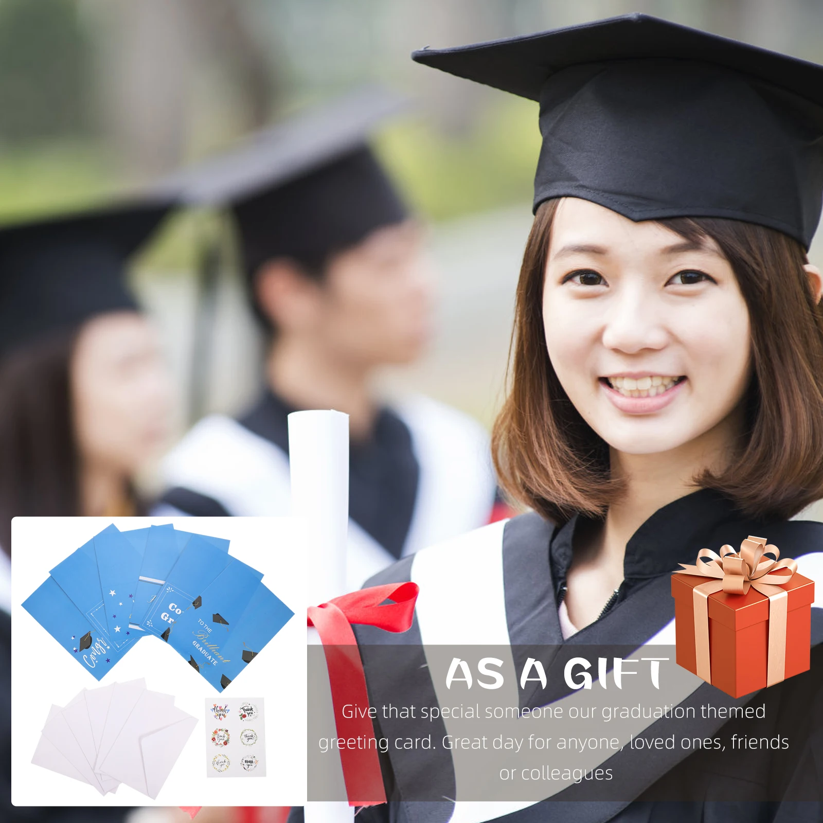 

24 set 24 Sets Graduation Cards Bulk Greeting Season Wishes School Themed Smooth Writing Experience Lightweight Portable