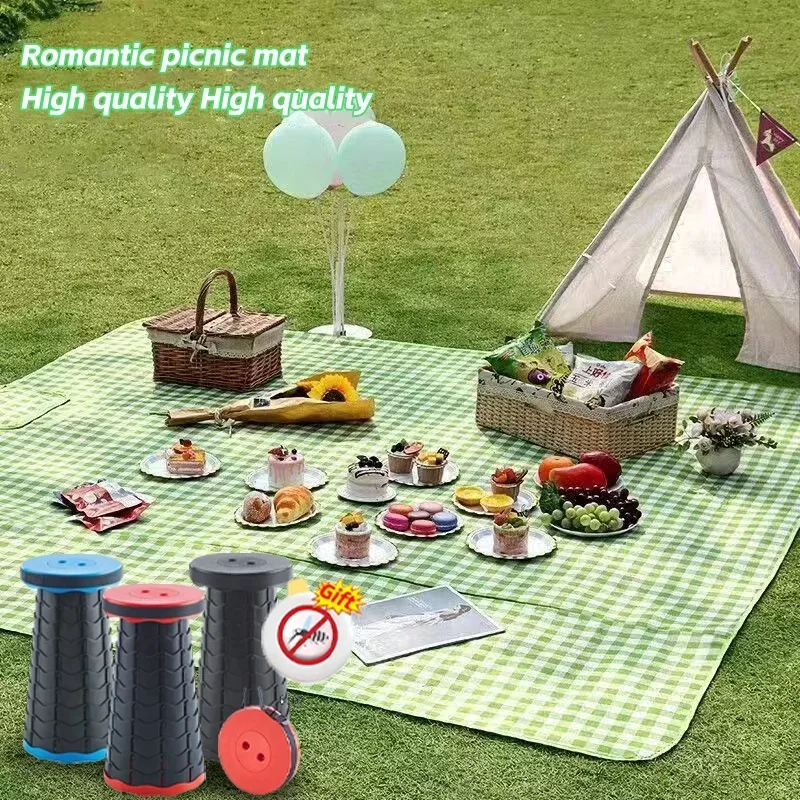 Picnic Mat Moisture-proof Mat Thickened Outdoor Picnic Camping Beach Tent Floor Mat Waterproof Lawn Mat Portable Outing